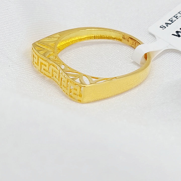 21K خاتم فيرنا-مجوهرات الشيخ سعيد-Saeed Jewelry 