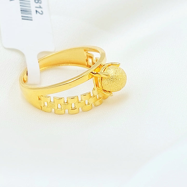 21K خاتم طابات اكسترا-مجوهرات الشيخ سعيد-Saeed Jewelry 