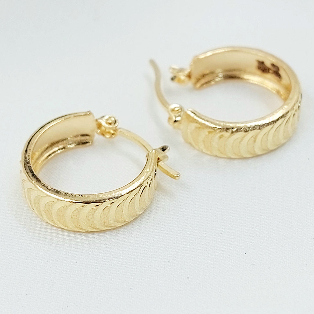 18K حلق ذبلة اكسترا-مجوهرات الشيخ سعيد-Saeed Jewelry 