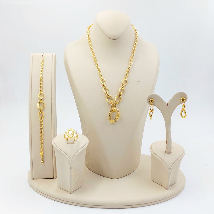 21K طقم جنزير-مجوهرات الشيخ سعيد-Saeed Jewelry 