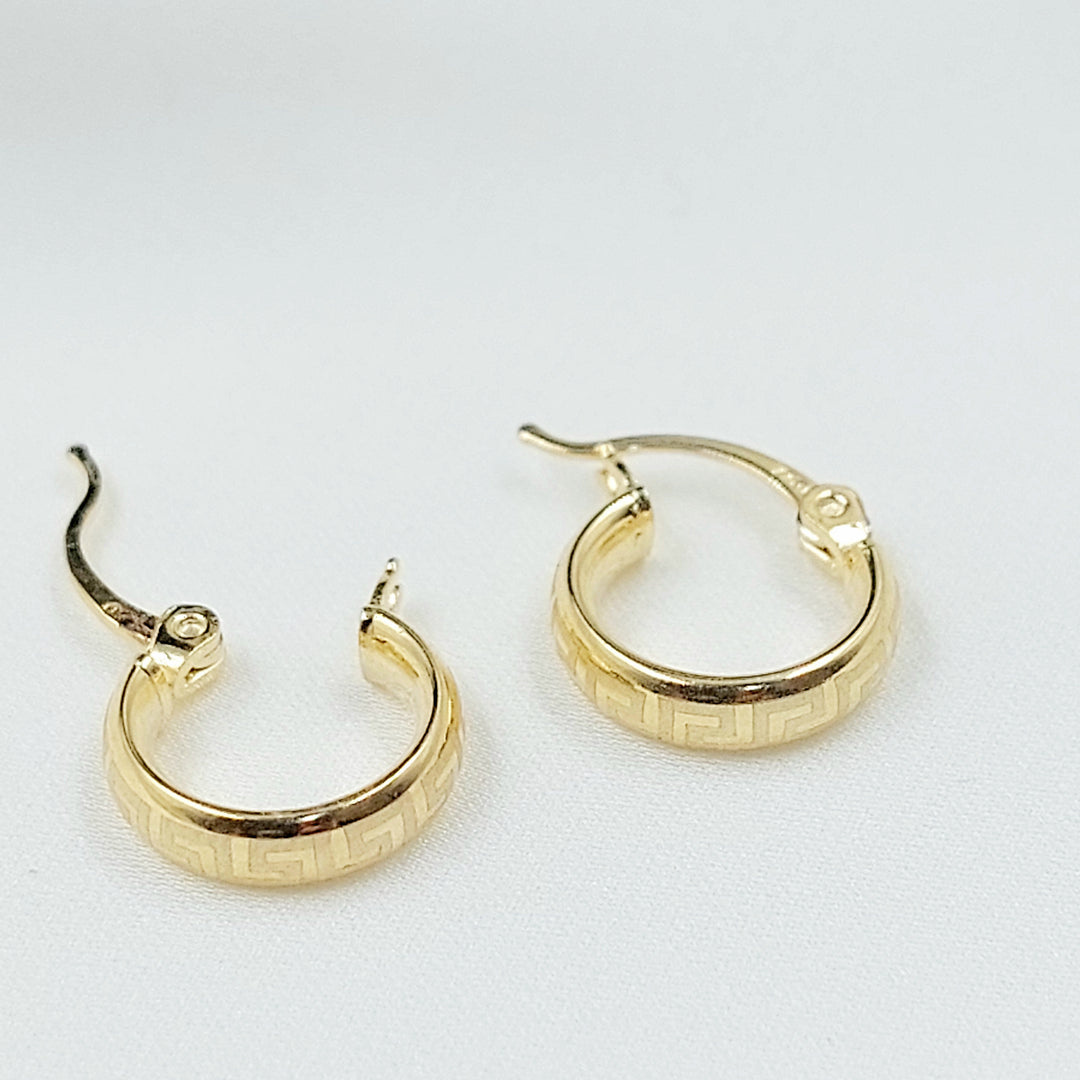 18K حلق ذبلة اطفال-مجوهرات الشيخ سعيد-Saeed Jewelry 