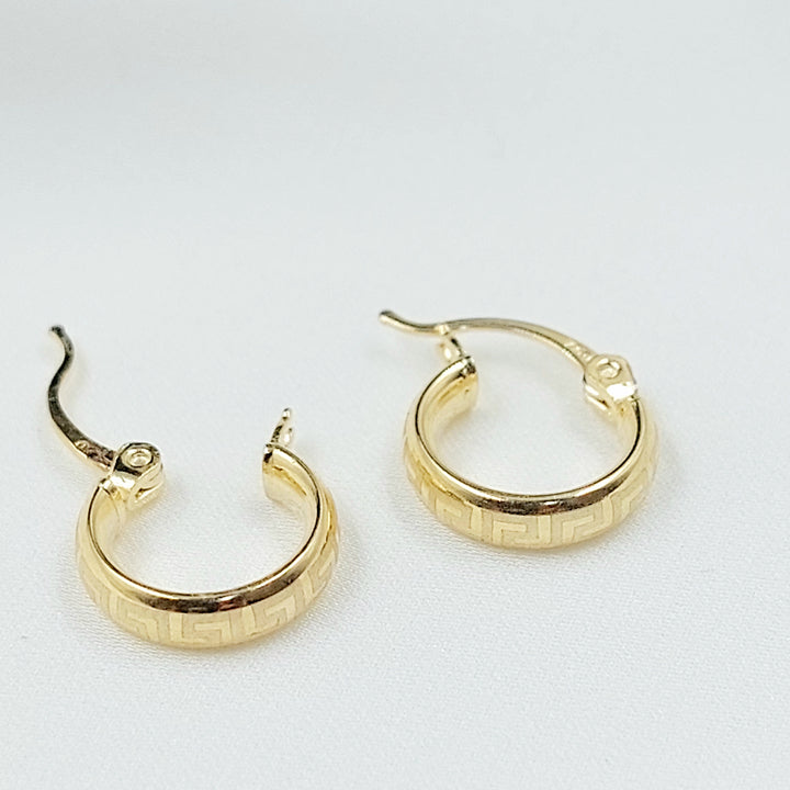 18K حلق ذبلة اطفال-مجوهرات الشيخ سعيد-Saeed Jewelry 