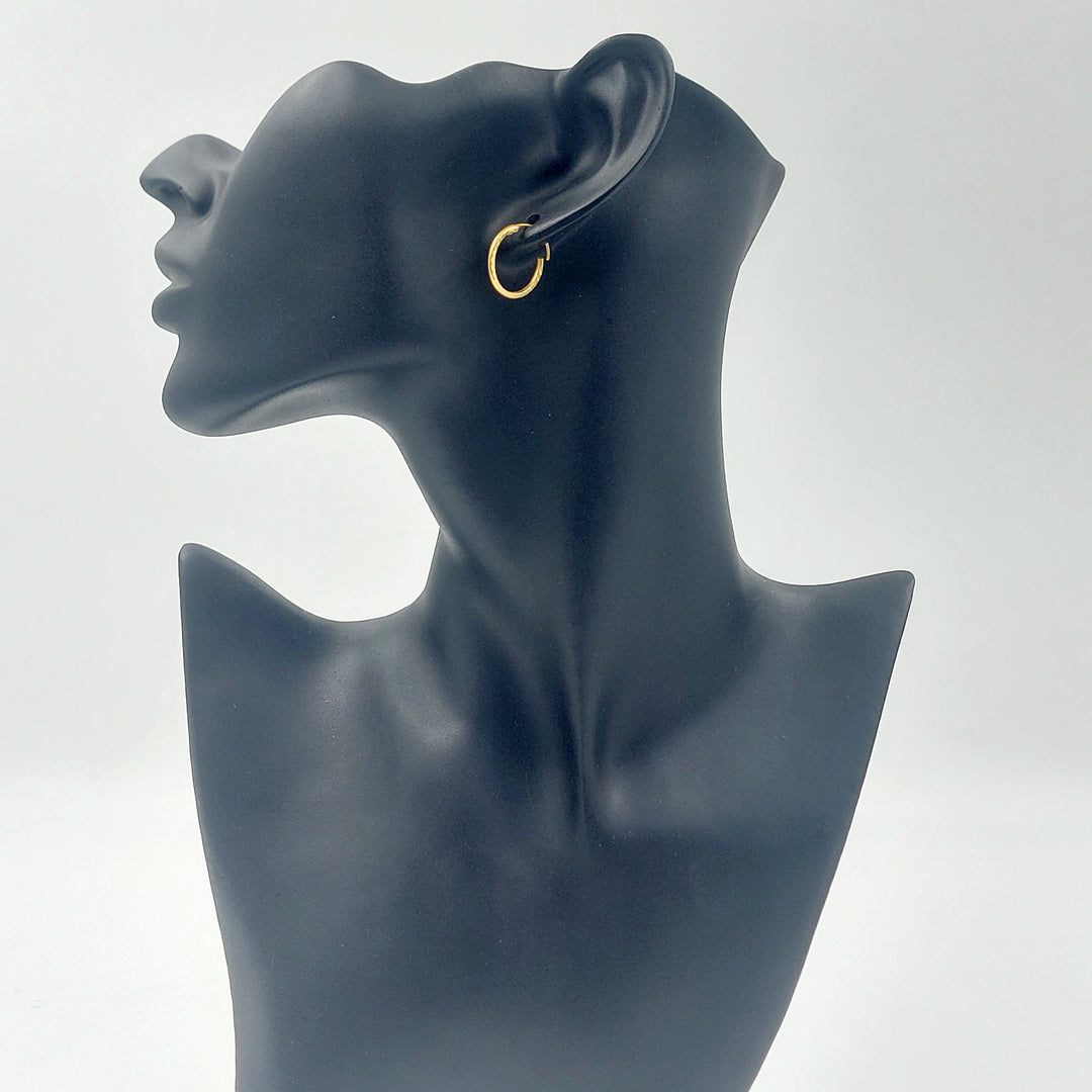 21K حلق ذبلة-مجوهرات الشيخ سعيد-Saeed Jewelry 