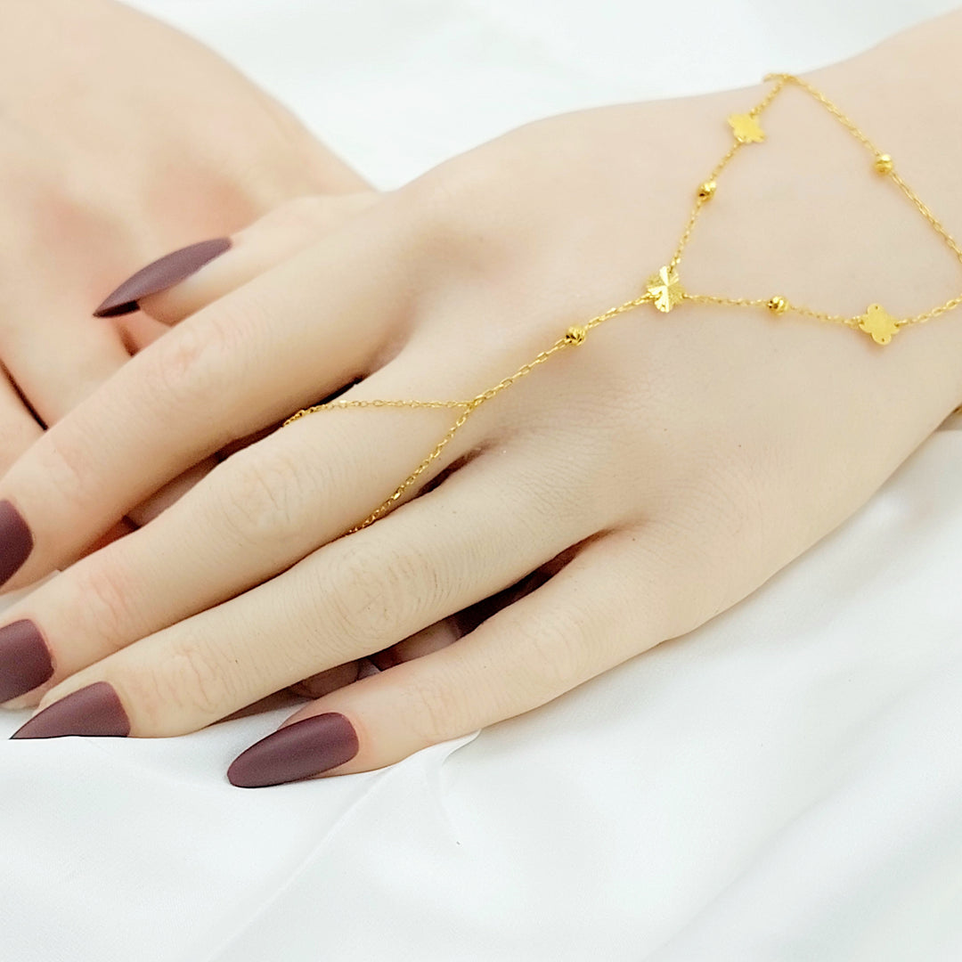 21K كف وردة-مجوهرات الشيخ سعيد-Saeed Jewelry 