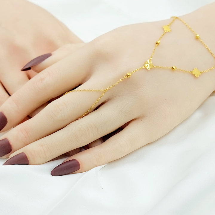 21K كف وردة-مجوهرات الشيخ سعيد-Saeed Jewelry 
