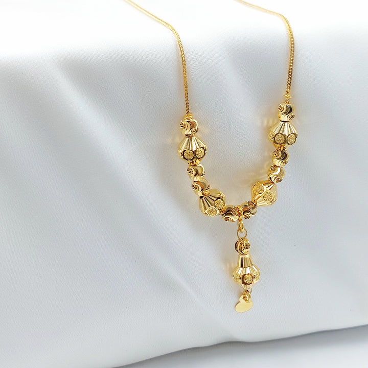21K عقد مسبحة طابات-مجوهرات الشيخ سعيد-Saeed Jewelry 