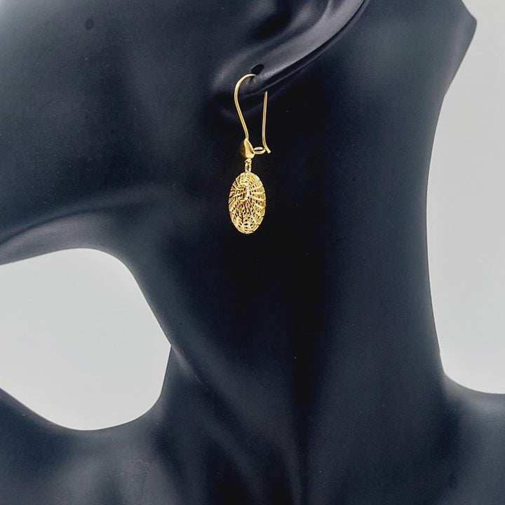 21K حلق شنكل اكسترا-مجوهرات الشيخ سعيد-Saeed Jewelry 