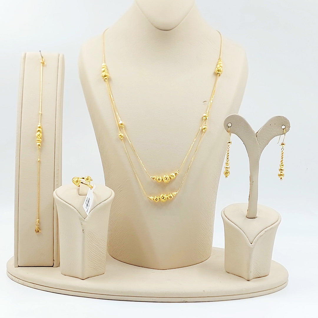21K طقم طابات ناعم-مجوهرات الشيخ سعيد-Saeed Jewelry 
