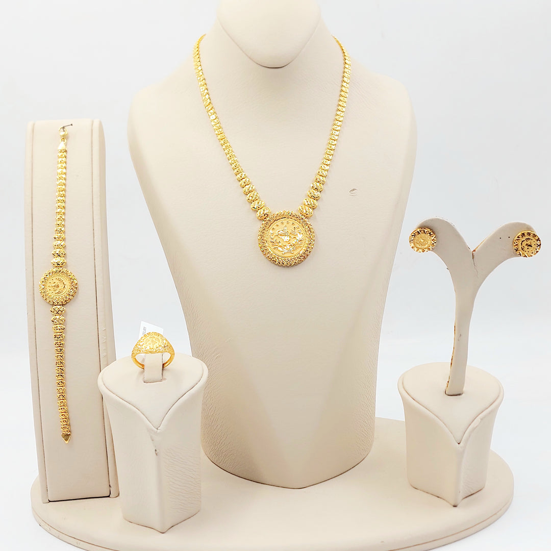 21K طقم رشادي اكسترا-مجوهرات الشيخ سعيد-Saeed Jewelry 