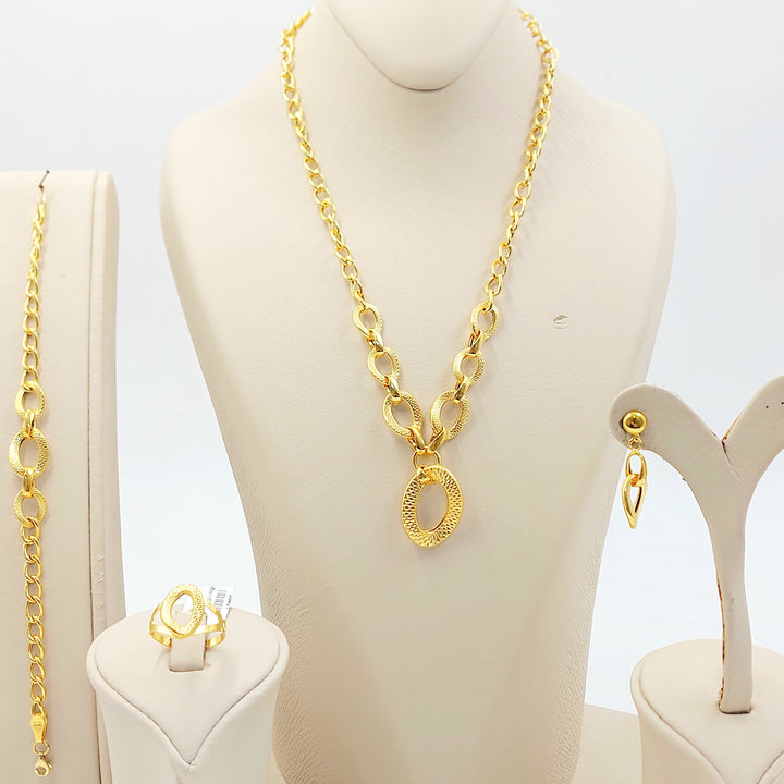 21K طقم جنزير-مجوهرات الشيخ سعيد-Saeed Jewelry 