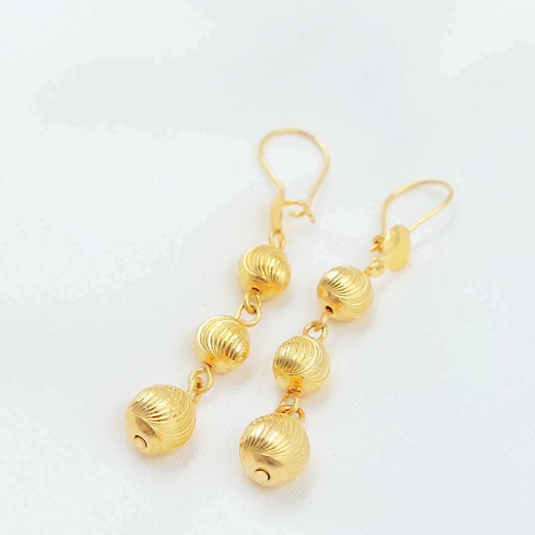 21K حلق مسبحة اكسترا-مجوهرات الشيخ سعيد-Saeed Jewelry 