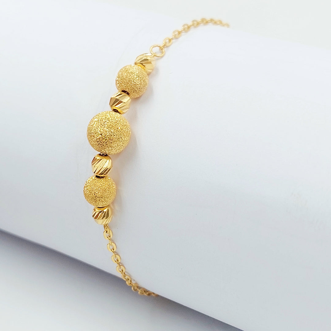 21K اسوارة طابات-مجوهرات الشيخ سعيد-Saeed Jewelry 