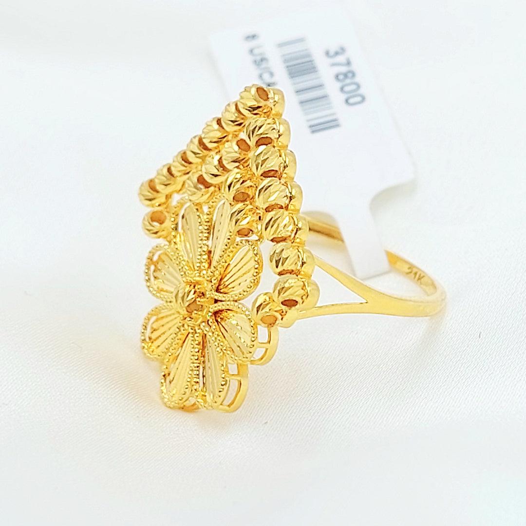 21K خاتم وردة اكسترا-مجوهرات الشيخ سعيد-Saeed Jewelry 