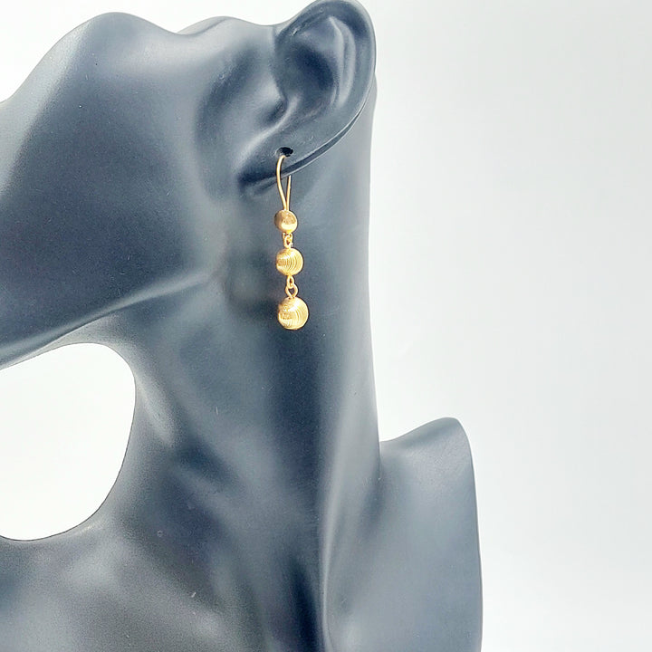 21K حلق مسبحة اكسترا-مجوهرات الشيخ سعيد-Saeed Jewelry 