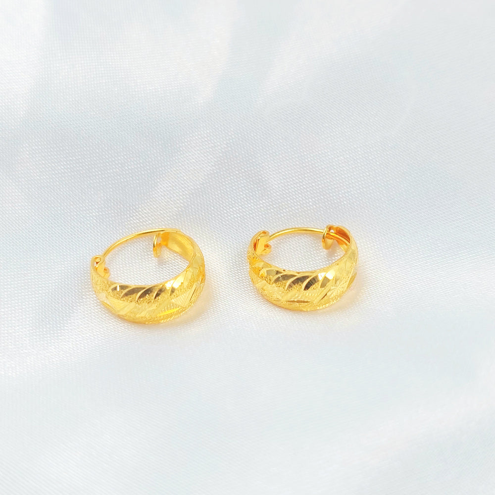 21K حلق ذبلة-مجوهرات الشيخ سعيد-Saeed Jewelry 