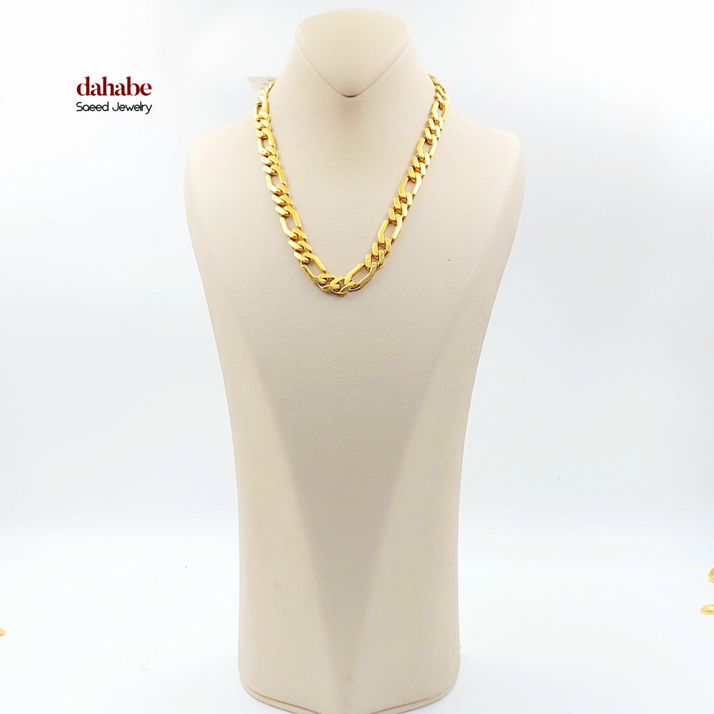 21K عقد جنزير مينا-مجوهرات الشيخ سعيد-Saeed Jewelry 