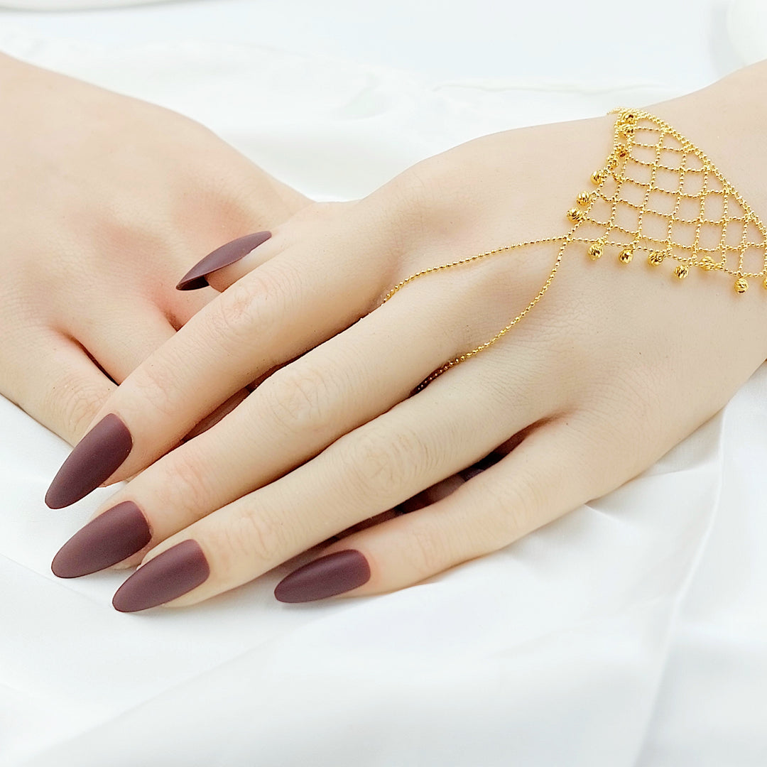 21K كف طابات اكسترا-مجوهرات الشيخ سعيد-Saeed Jewelry 