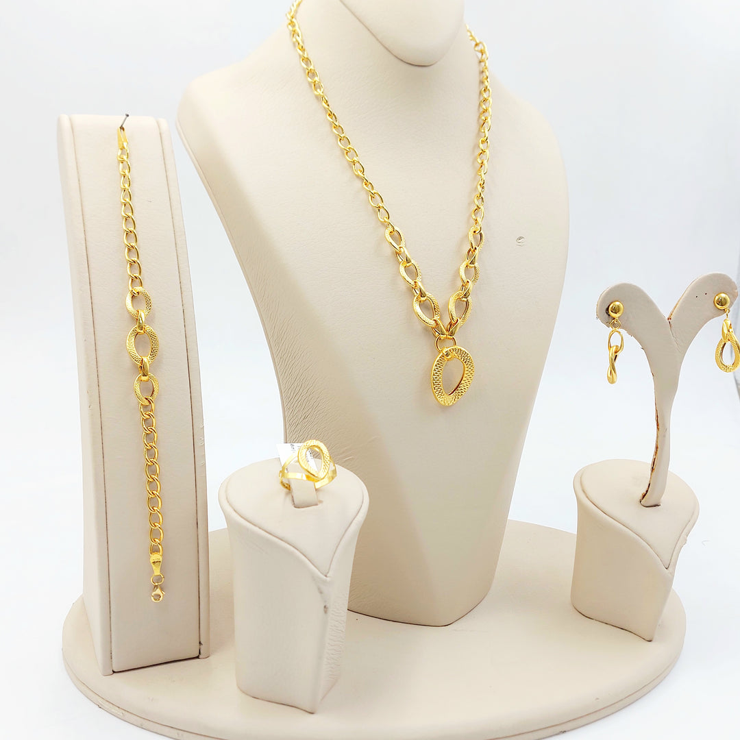 21K طقم جنزير-مجوهرات الشيخ سعيد-Saeed Jewelry 