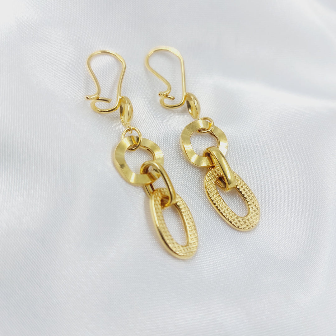 21K حلق شنكل-مجوهرات الشيخ سعيد-Saeed Jewelry 