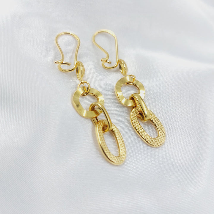 21K حلق شنكل-مجوهرات الشيخ سعيد-Saeed Jewelry 