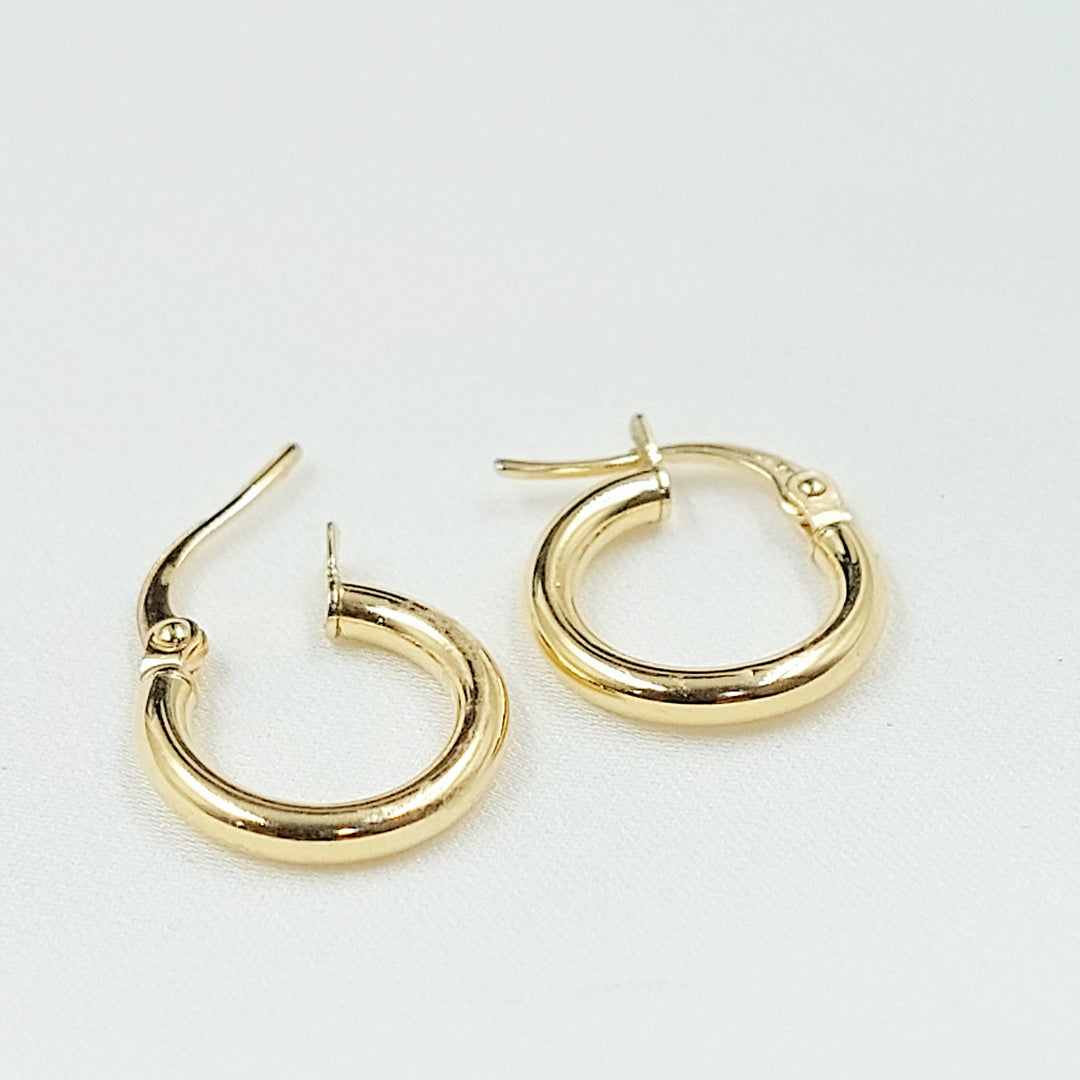 18K حلق ذبلة اطفال-مجوهرات الشيخ سعيد-Saeed Jewelry 