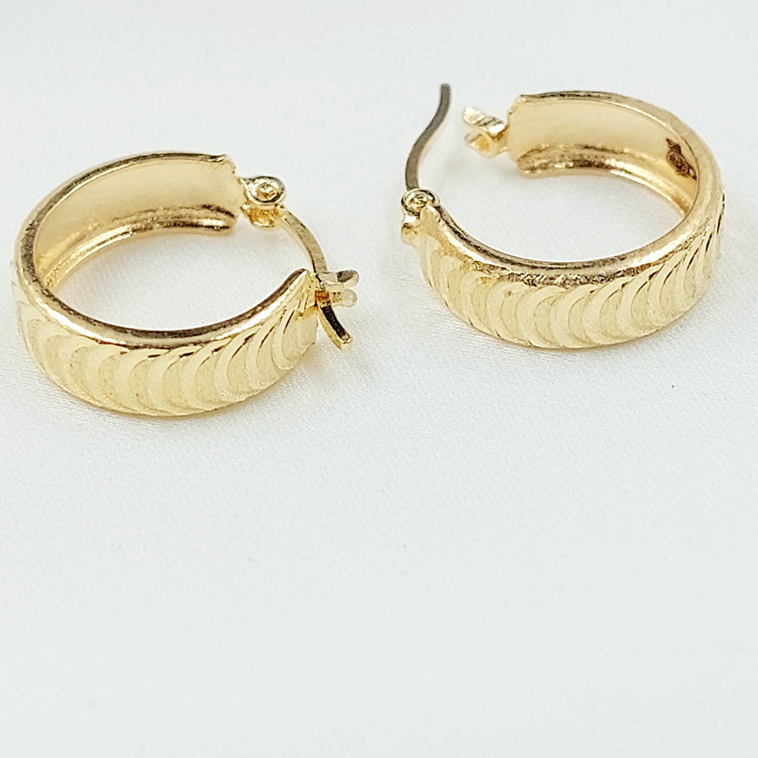 18K حلق ذبلة اكسترا-مجوهرات الشيخ سعيد-Saeed Jewelry 