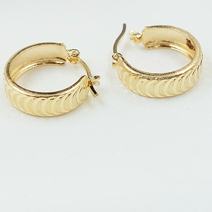 18K حلق ذبلة اكسترا-مجوهرات الشيخ سعيد-Saeed Jewelry 