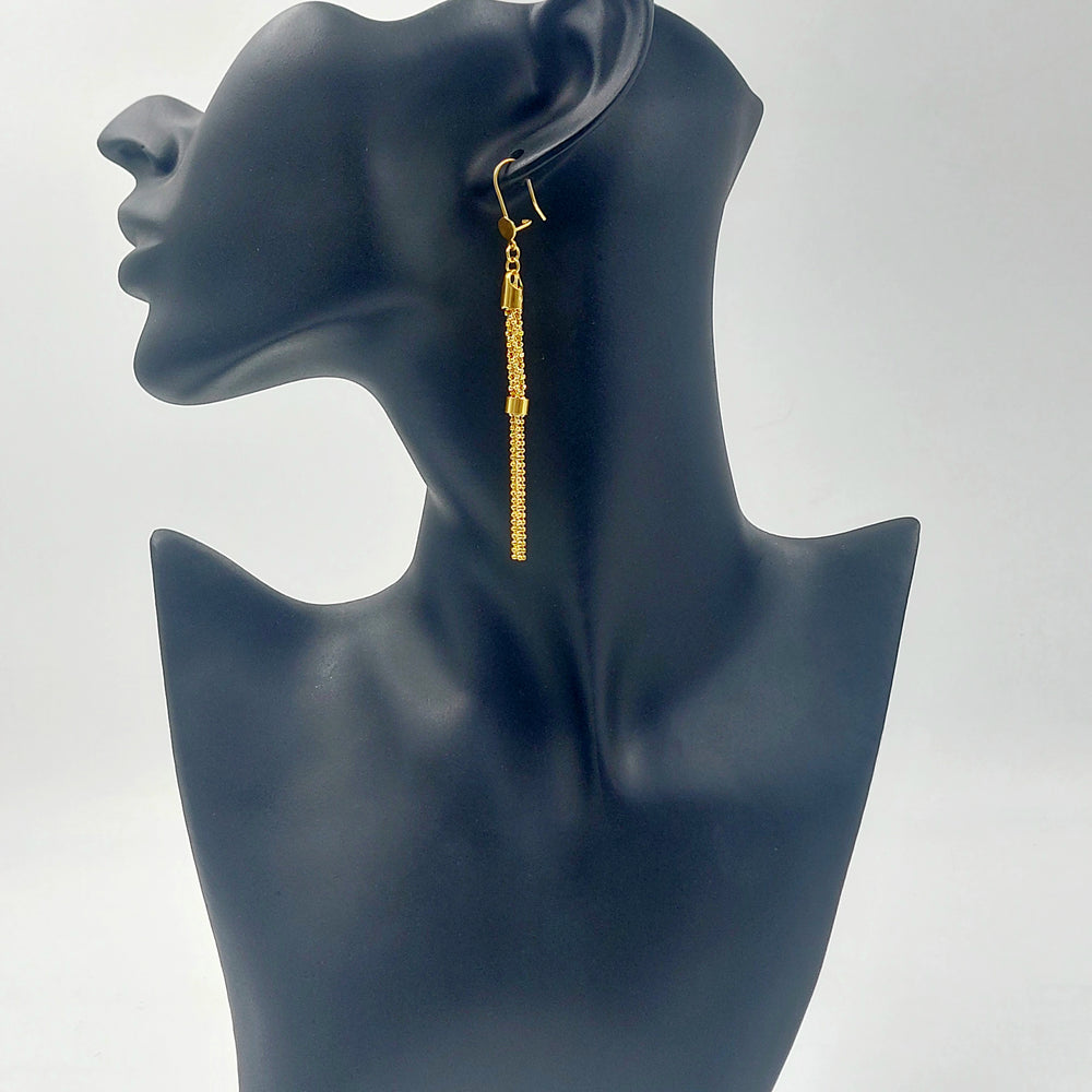 21K حلق فانسي اكسترا-مجوهرات الشيخ سعيد-Saeed Jewelry 