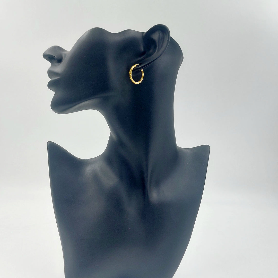 21K حلق ذبلة-مجوهرات الشيخ سعيد-Saeed Jewelry 