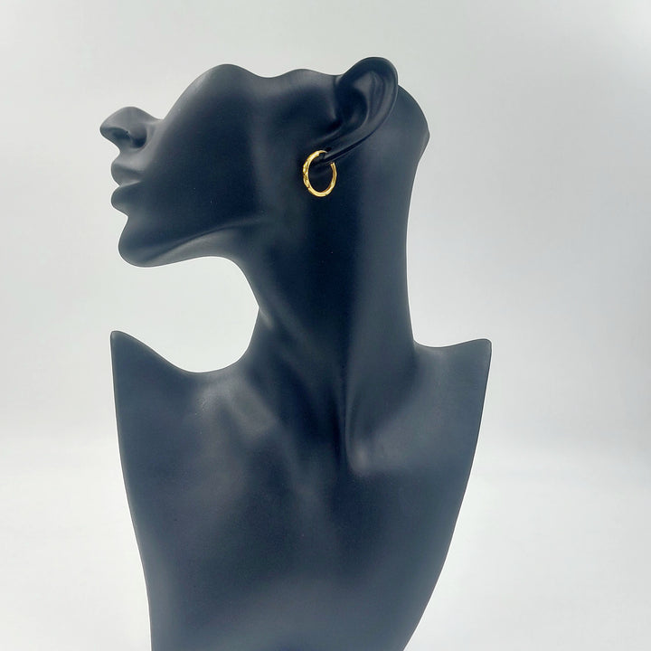 21K حلق ذبلة-مجوهرات الشيخ سعيد-Saeed Jewelry 