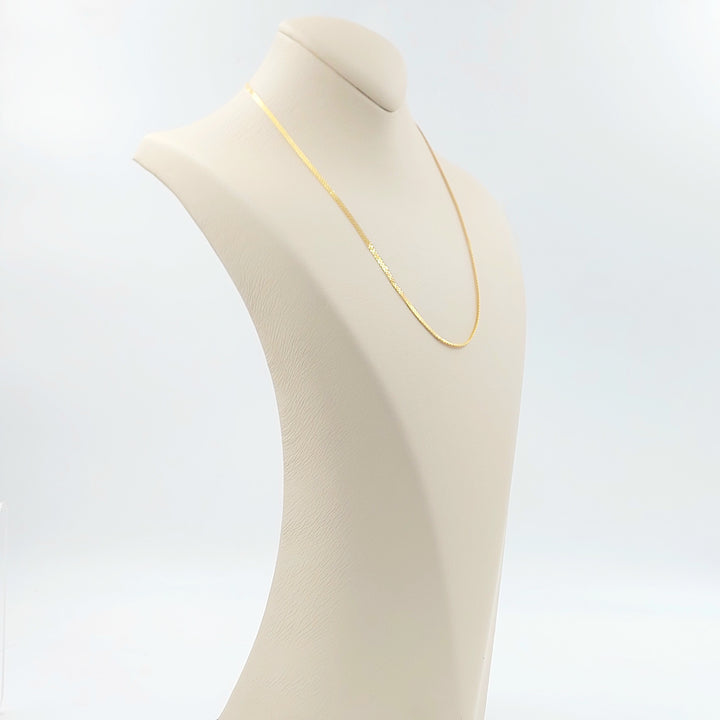 21K سنسال مبسط 2.5mm-مجوهرات الشيخ سعيد-Saeed Jewelry 