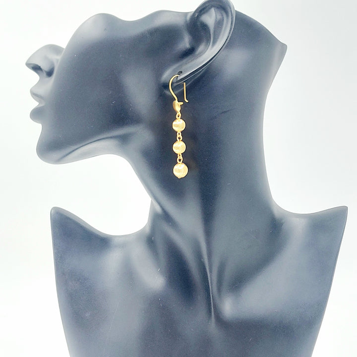 21K حلق مسبحة اكسترا-مجوهرات الشيخ سعيد-Saeed Jewelry 