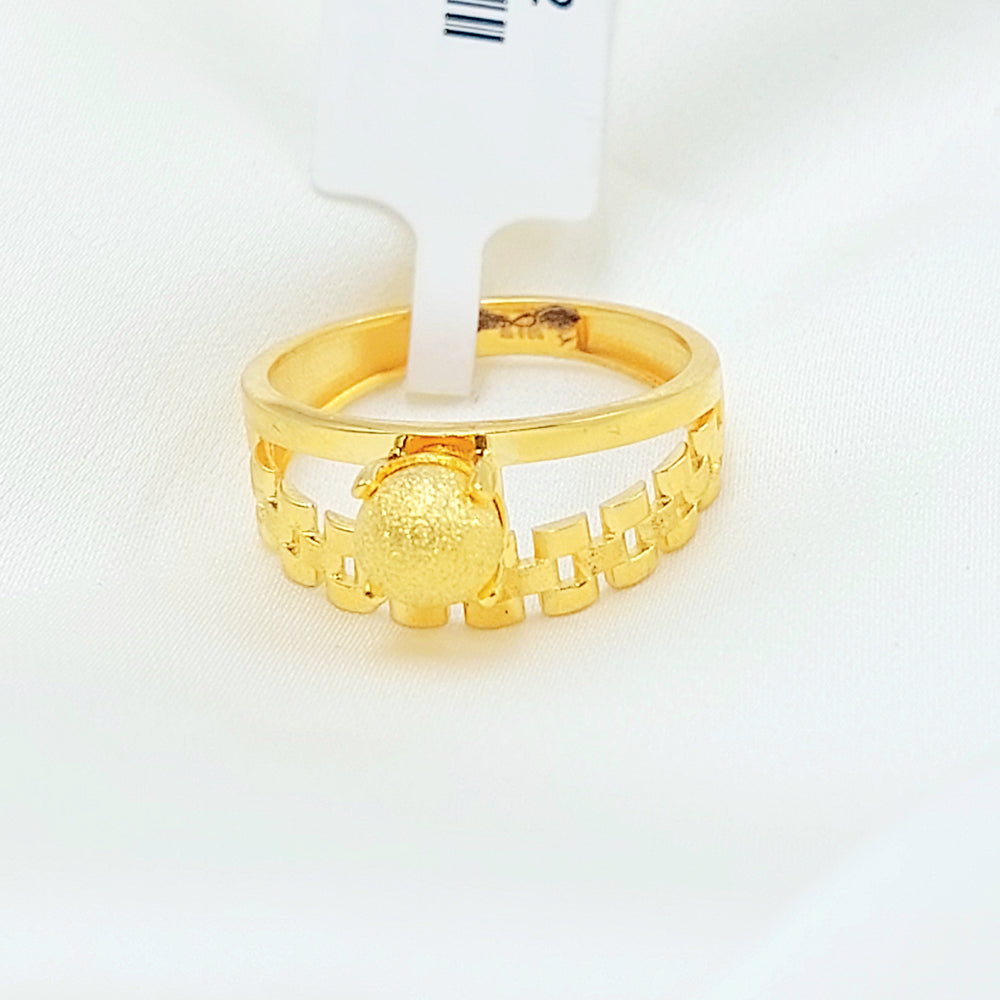 21K خاتم طابات اكسترا-مجوهرات الشيخ سعيد-Saeed Jewelry 