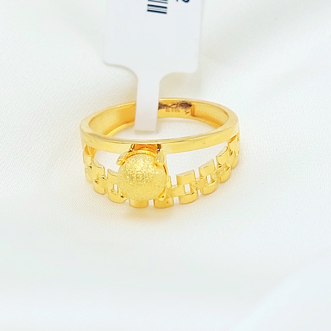 21K خاتم طابات اكسترا-مجوهرات الشيخ سعيد-Saeed Jewelry 