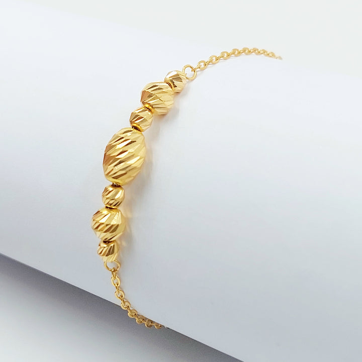 21K اسوارة طابات-مجوهرات الشيخ سعيد-Saeed Jewelry 