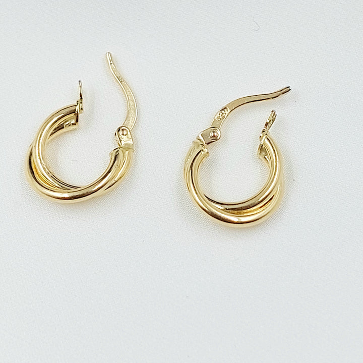 18K حلق ذبلة اطفال-مجوهرات الشيخ سعيد-Saeed Jewelry 