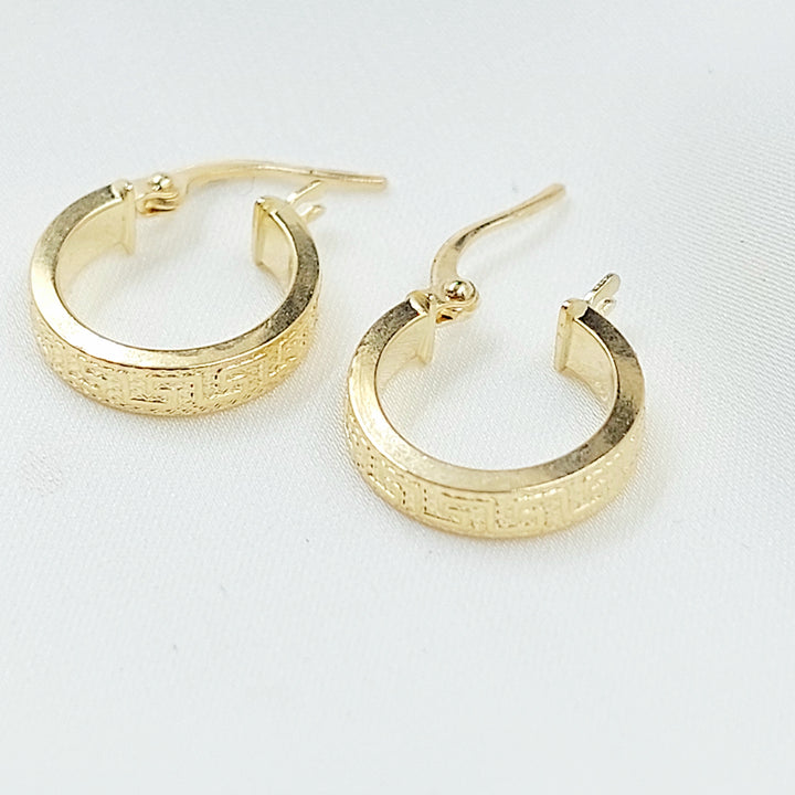 18K حلق ذبلة اكسترا-مجوهرات الشيخ سعيد-Saeed Jewelry 