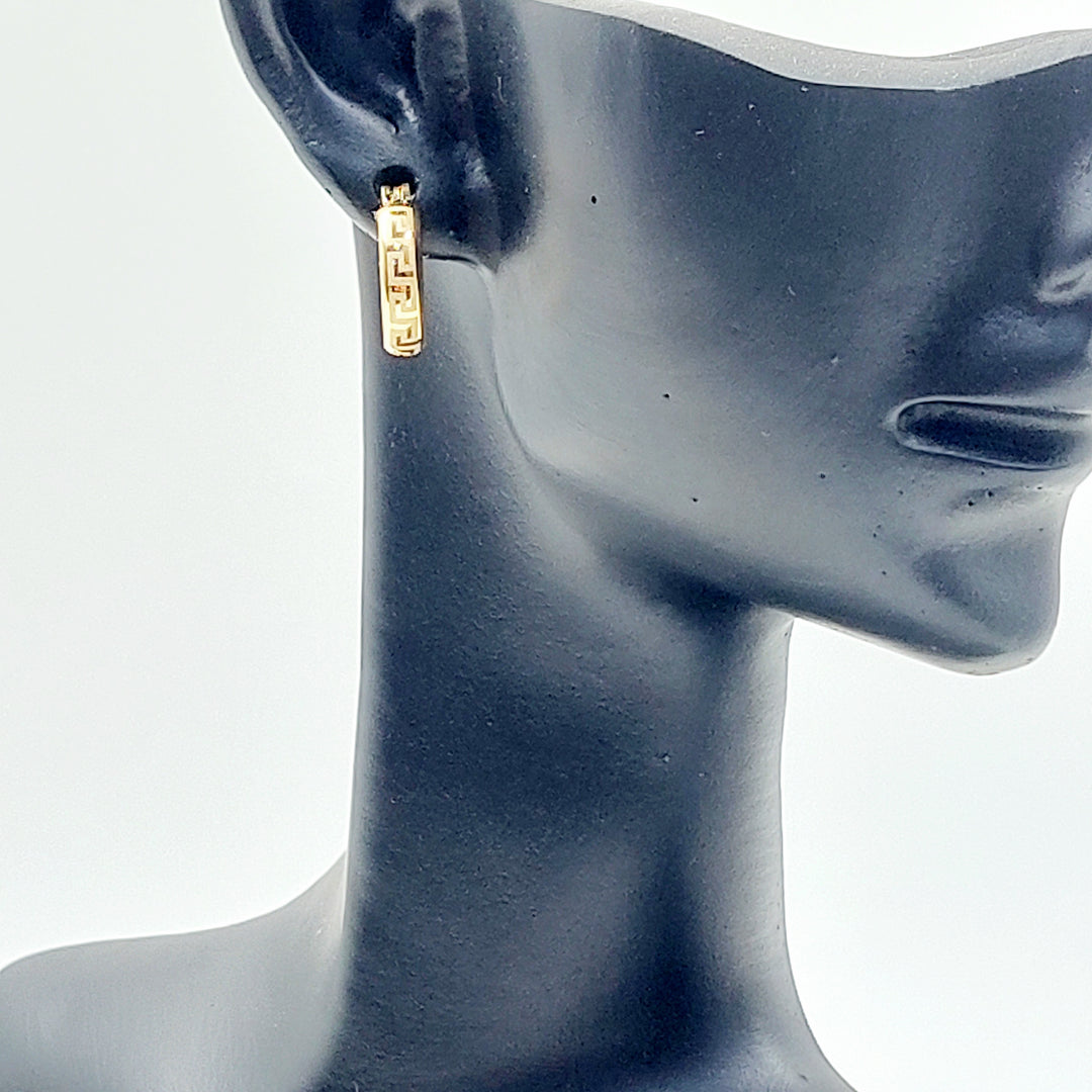 18K حلق ذبلة اطفال-مجوهرات الشيخ سعيد-Saeed Jewelry 