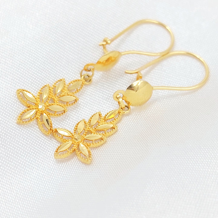 21K حلق شمس-مجوهرات الشيخ سعيد-Saeed Jewelry 