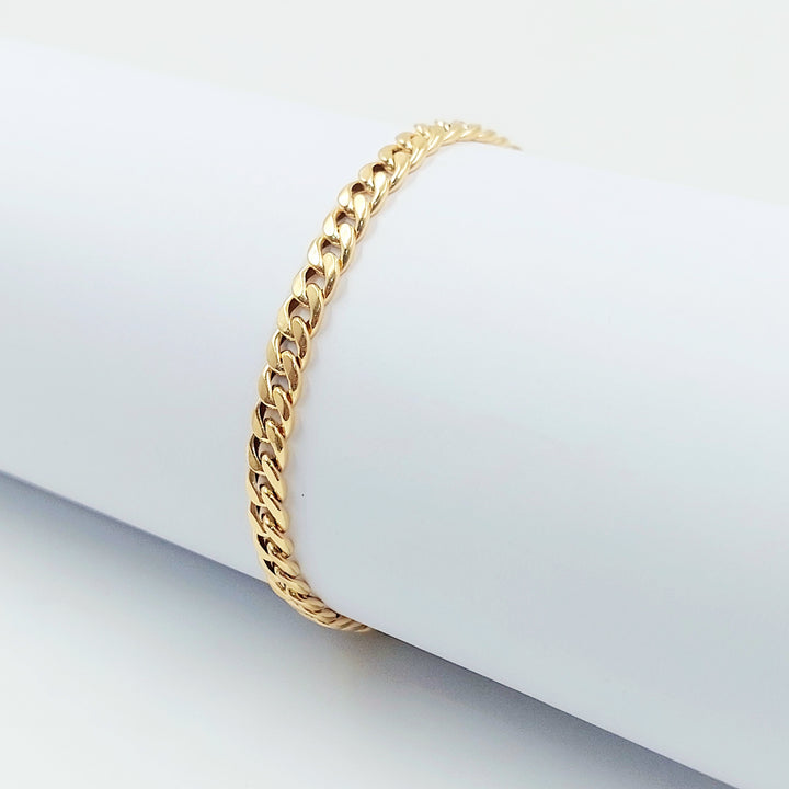 18K اسوارة جنزير مبسط-مجوهرات الشيخ سعيد-Saeed Jewelry 
