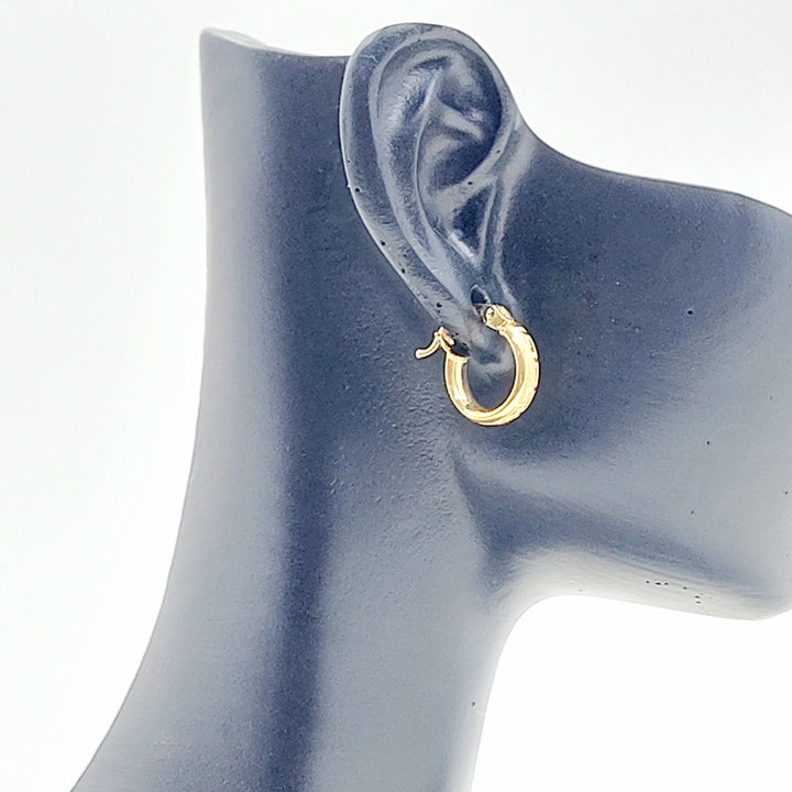 18K حلق ذبلة اطفال-مجوهرات الشيخ سعيد-Saeed Jewelry 