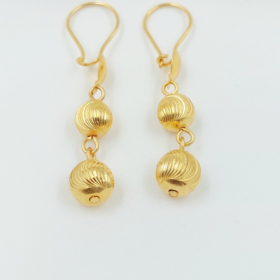 21K حلق مسبحة اكسترا-مجوهرات الشيخ سعيد-Saeed Jewelry 