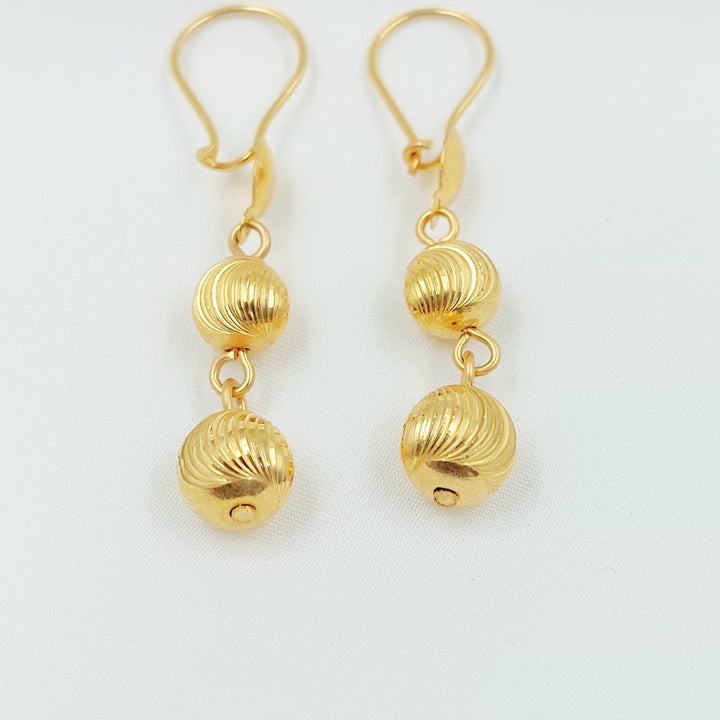 21K حلق مسبحة اكسترا-مجوهرات الشيخ سعيد-Saeed Jewelry 