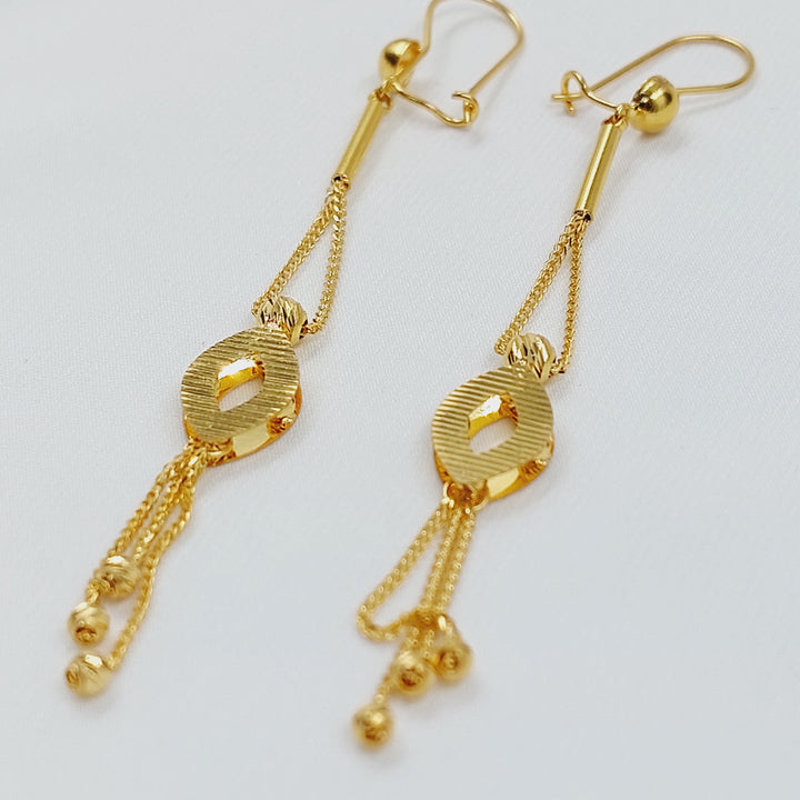 21K حلق فانسي اكسترا-مجوهرات الشيخ سعيد-Saeed Jewelry 