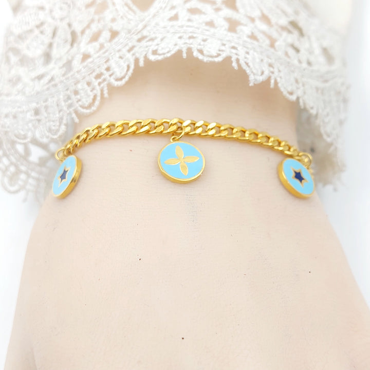 21K اسوارة دنانديش مينا-مجوهرات الشيخ سعيد-Saeed Jewelry 