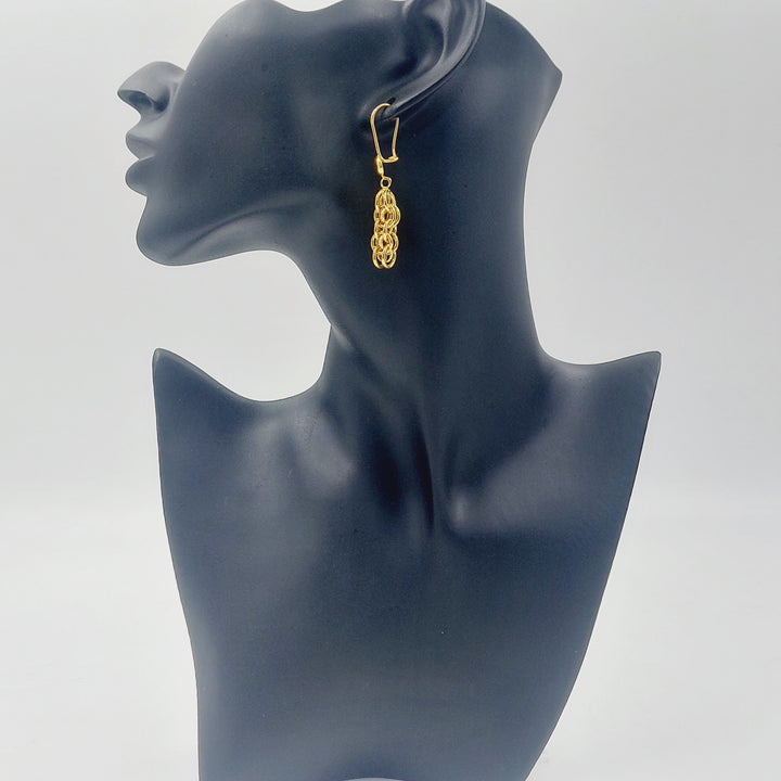 21K حلق شنكل-مجوهرات الشيخ سعيد-Saeed Jewelry 