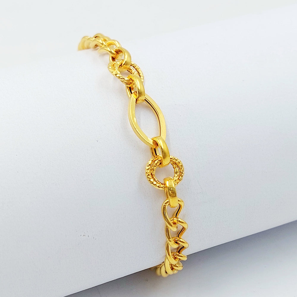 21K اسوارة جنزير اكسترا-مجوهرات الشيخ سعيد-Saeed Jewelry 