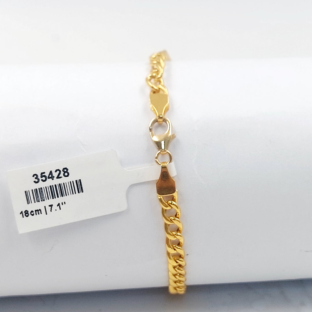 21K اسوارة لوزة-مجوهرات الشيخ سعيد-Saeed Jewelry 