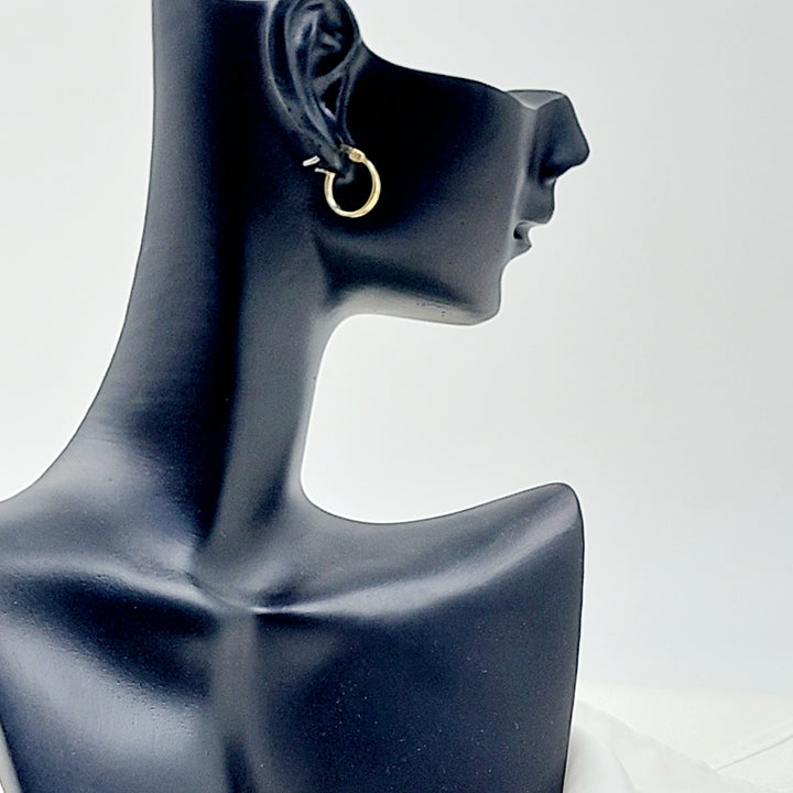18K حلق ذبلة اطفال-مجوهرات الشيخ سعيد-Saeed Jewelry 