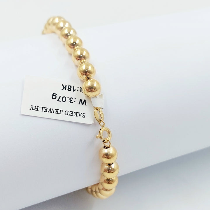 18K اسوارة طابات-مجوهرات الشيخ سعيد-Saeed Jewelry 